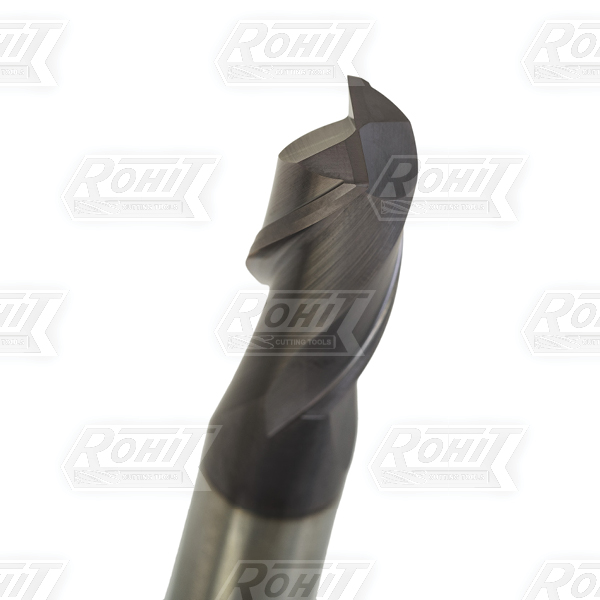 203-2-Flute 1X Solid Carbide Flat End Mills-Metric